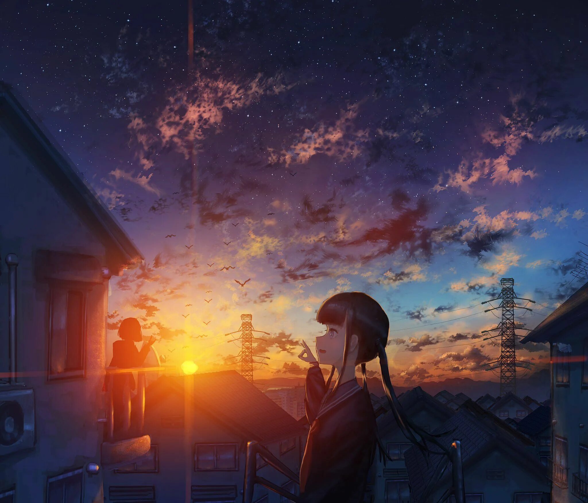 Вечер арты. Эстетика макото синкай. Вечер арт. Вечерний пейзаж. Арты вечер.