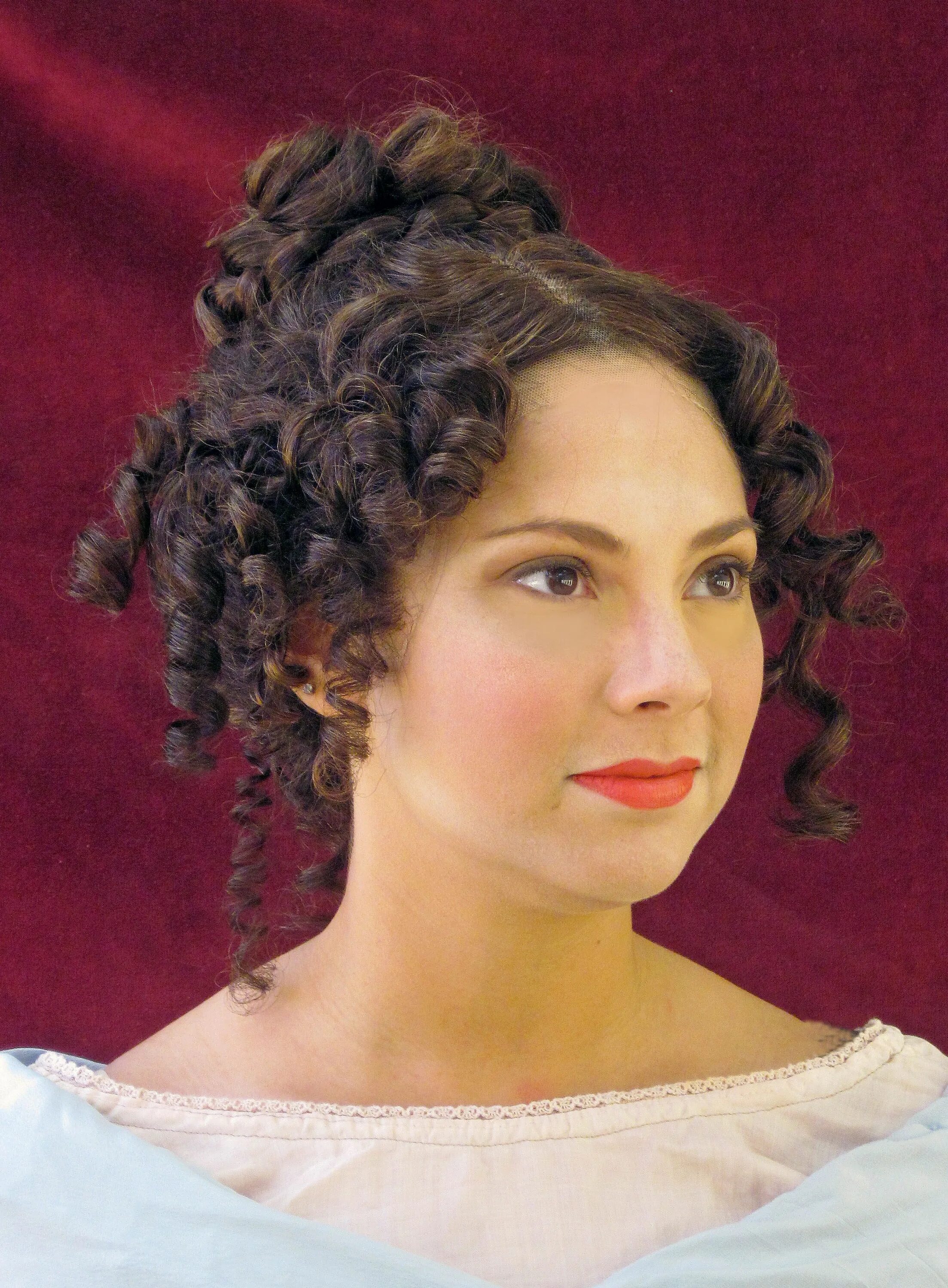 Coloured fashion plate showing hair styles of the 1880s Historical hairstyles, V