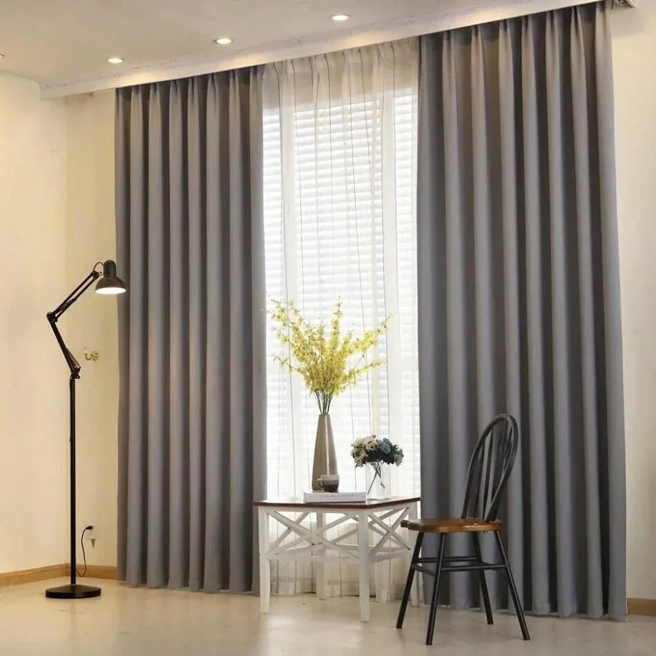 Reduce glare while preserving your view with Solar Shades. Shown in material 5% 