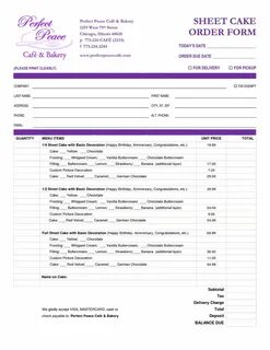 Orders due