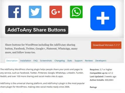 Sharing button