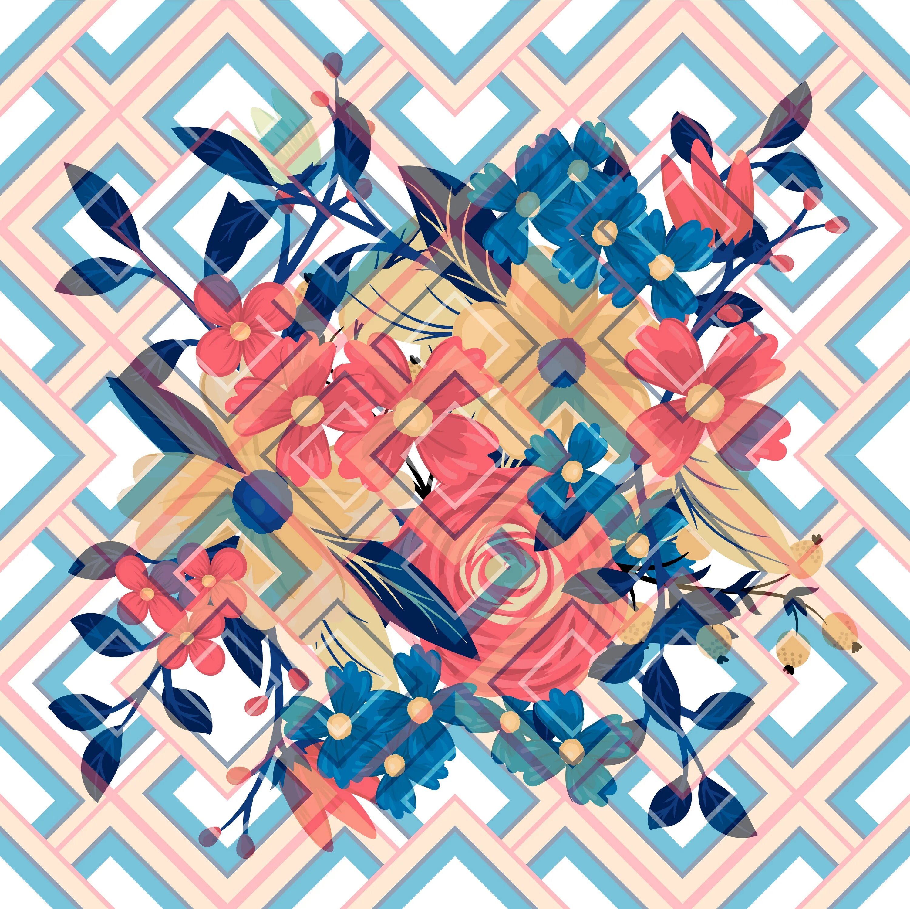 Паттерн в иллюстраторе. Pattern designer. Стильный орнамент. Паттерн цветы. Pattern designer.