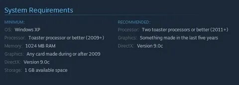 Satisfactory системные требования
