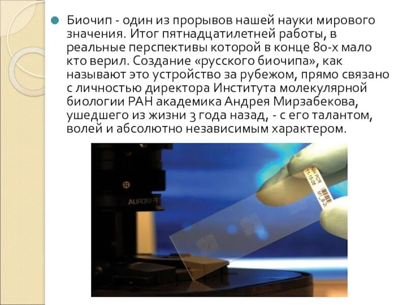 Биочип. Биочип