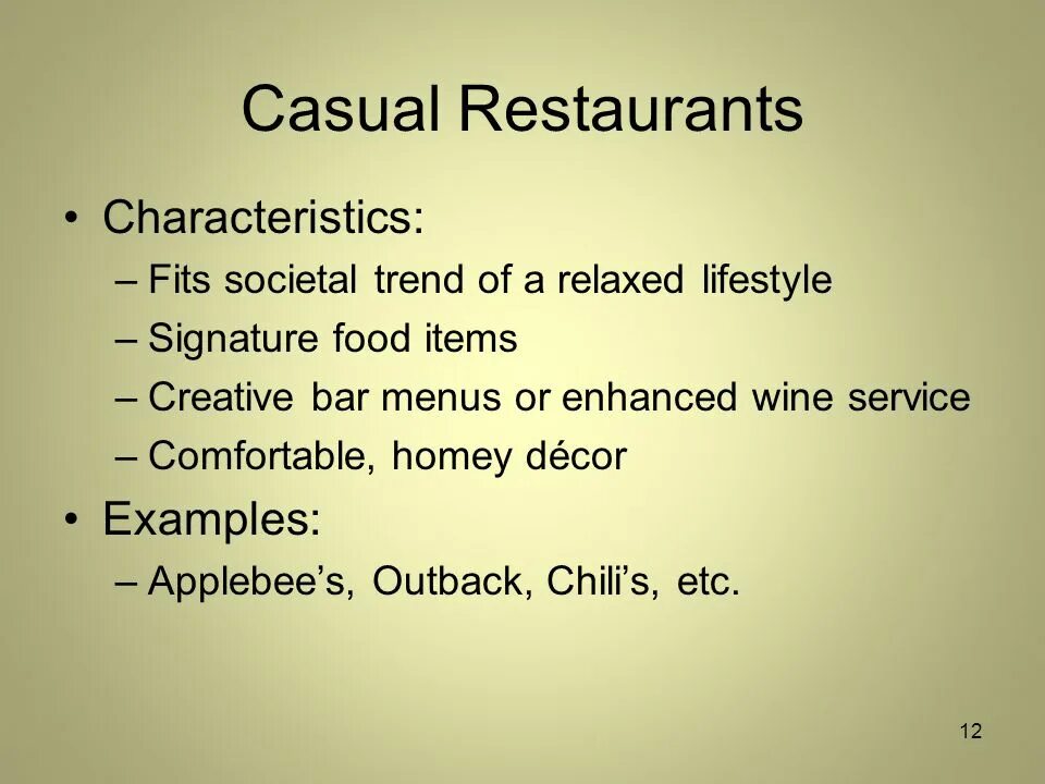 Character examples