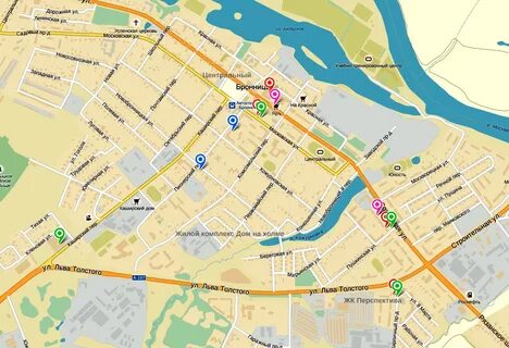 Карта бронницы московская
