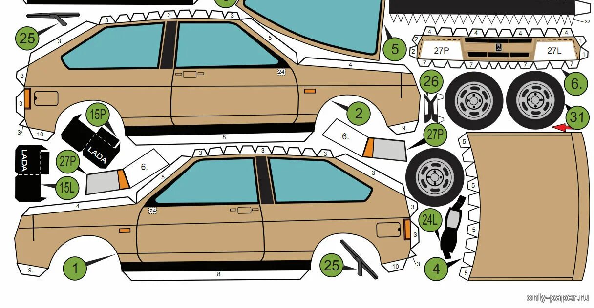 Как правильно делать машины. Развёртки автомобиля ВАЗ 2108. Детали ВАЗ 2107 для склейки. Машина для склеивания ВАЗ 2109. Развертка ВАЗ 2109.