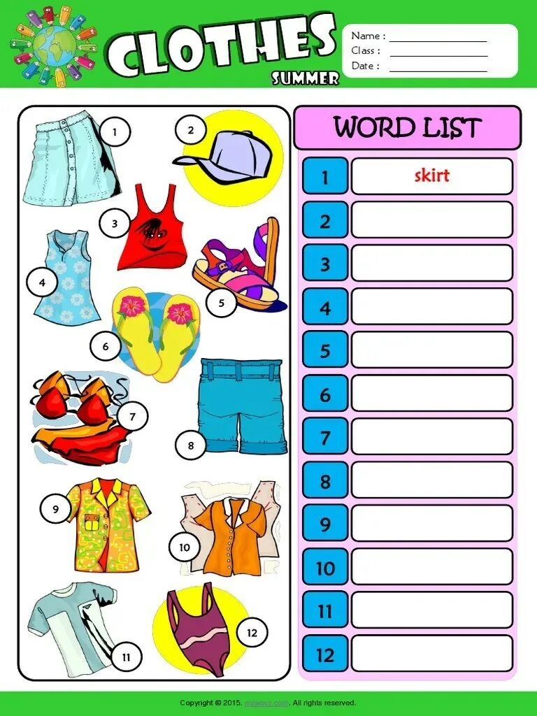 Clothes number. Летняя одежда worksheet. summer clothes worksheets. summer clothes задания. одежда и цвета worksheets.