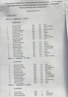 Стартовый протокол