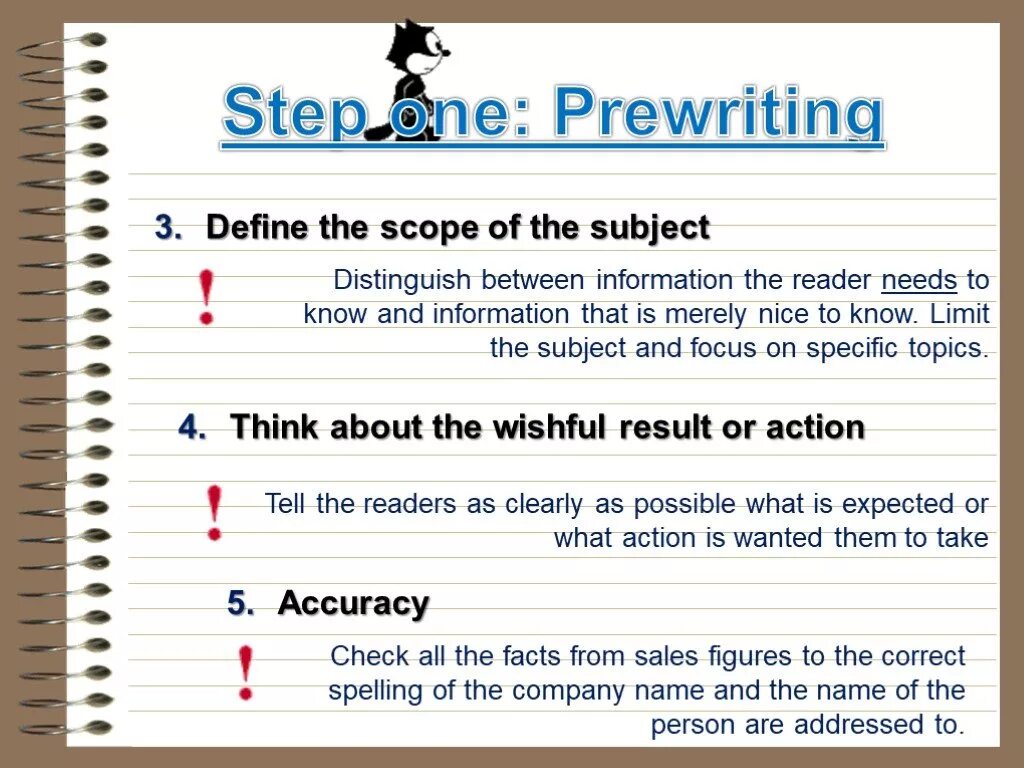 Write the definitions