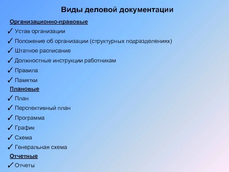 Организация деловой документации. Типы ледовых документов. Виды деловых документов. Типы деловой документации. Типы и виды документирования.