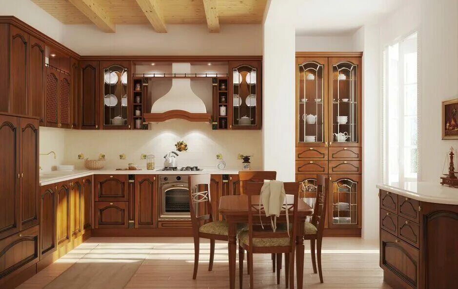 Кухни хорошие деревянные. Классические кухни. Кухня деревянная классическая. Классические кухонные гарнитуры. Кухни под дерево классика.