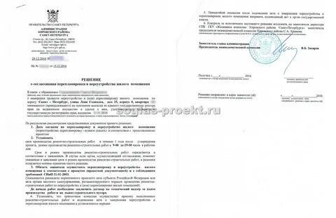 Решение об отказе в перепланировке