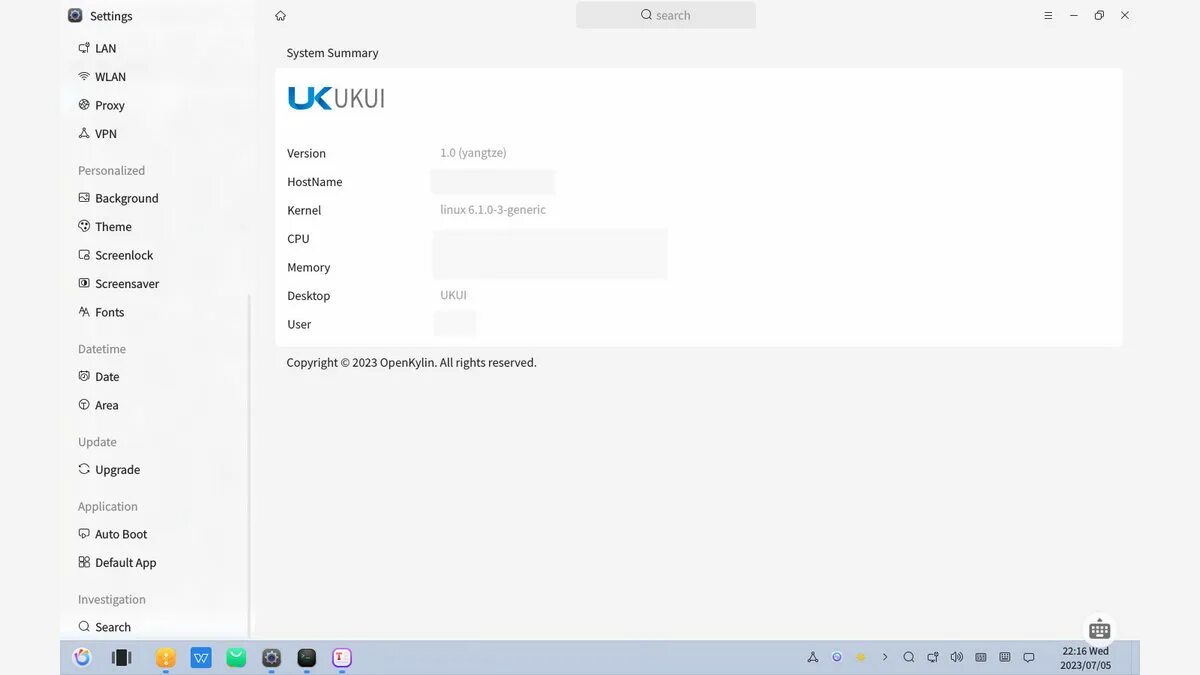Openkylin. Китайская операционная система. десктопные операционные системы. openkylin 1.0.