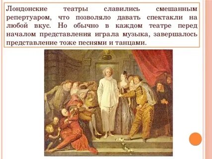 Начало представления