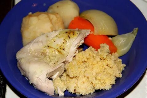 Курица с овощами на пару