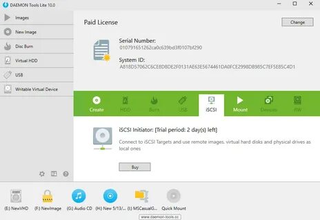 Лицензионный daemon tools