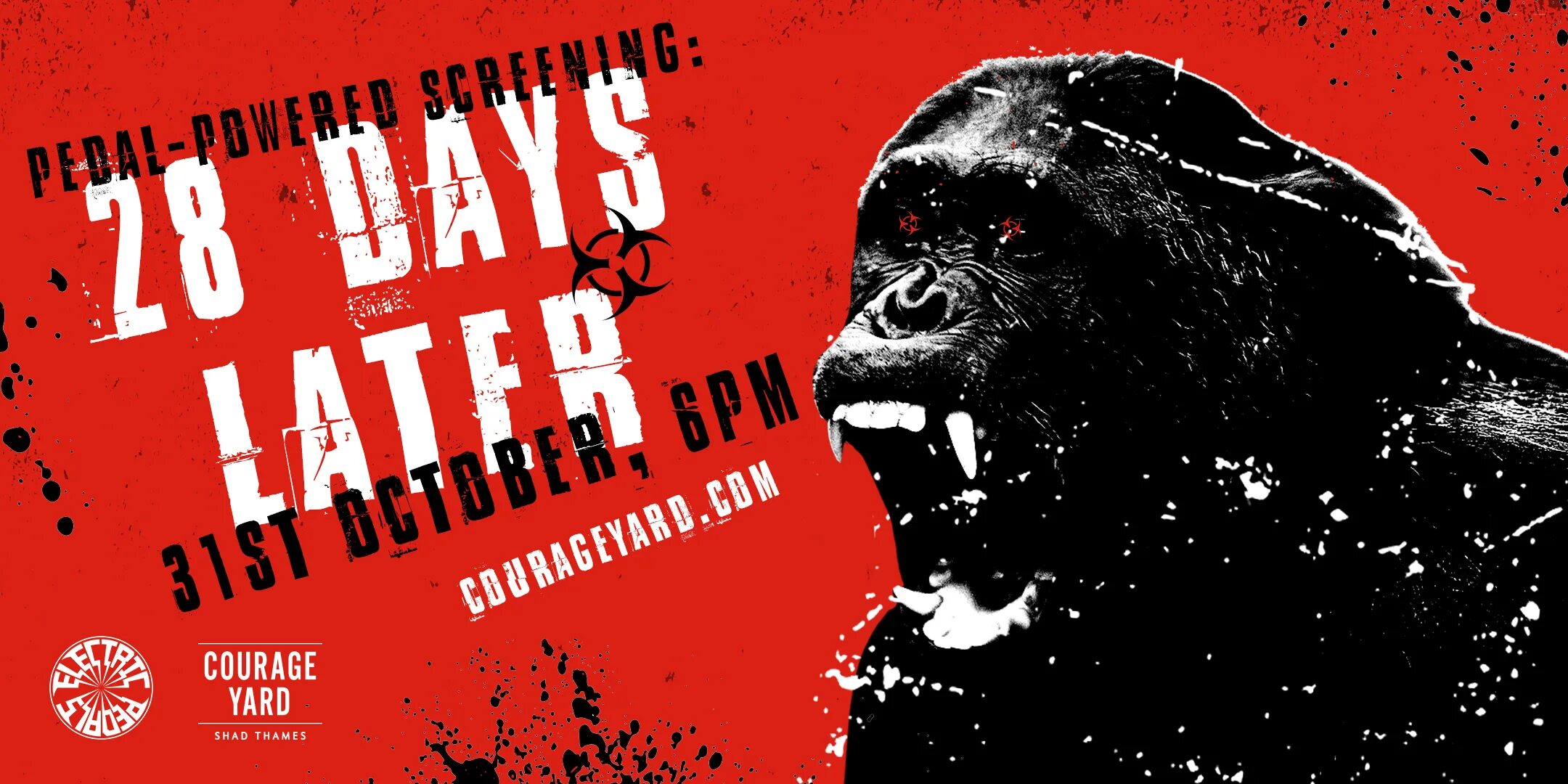 Thing later. Courage London. 28 Days later London.