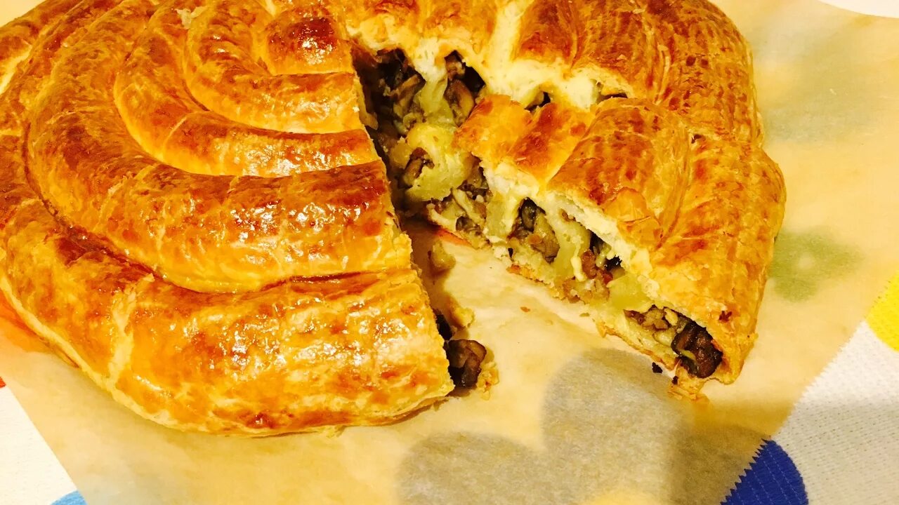 Пирожки из готового мяса