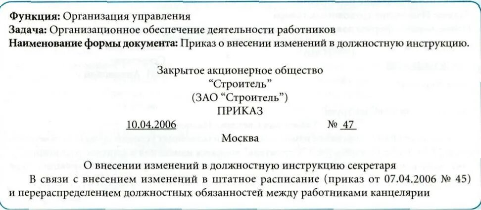 Руководство уведомила. Приказ о внесении изменений в должностную инструкцию. Приказ об изменении должностной инструкции. Изменения в должностную инструкцию образец. Уведомление об изменении должностной инструкции образец.