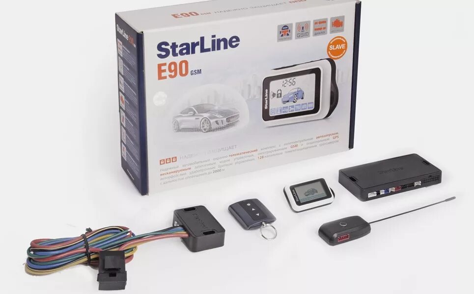 Старлайн gsm цена. Сигнализация с автозапуском STARLINE e90. Сигнализация STARLINE e90 GSM. Сигнализация STARLINE е90 комплект. Старлайн e90 комплектация.