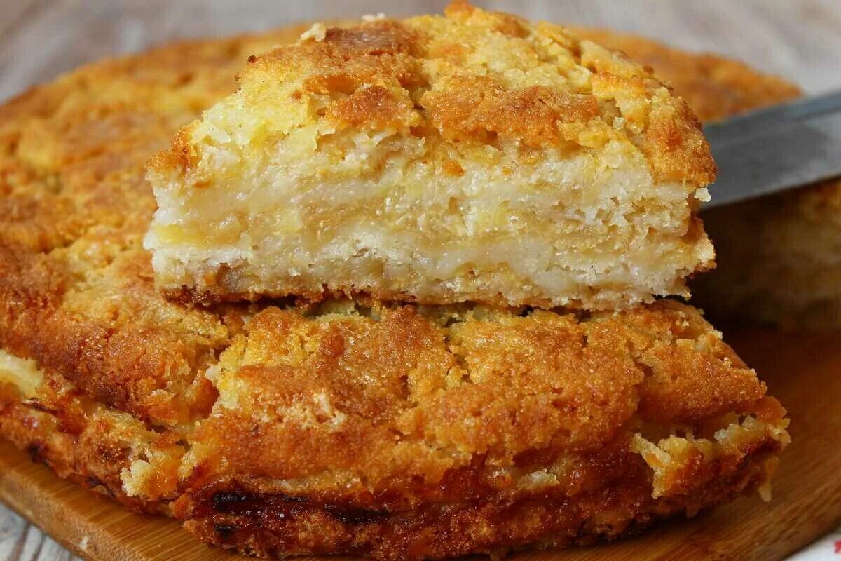 Насыпной пирог без манки