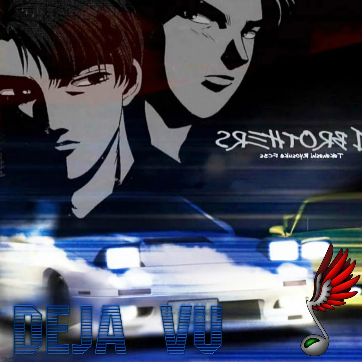 Тхт песня deja vu. Инициал ди Дежавю. Deja vu initial d обложка. Takashi brothers deja vu.