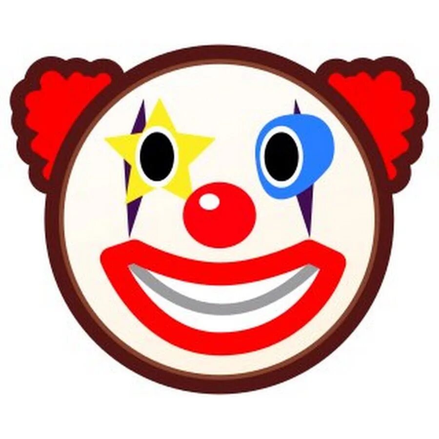 Клоун смайлик айфон. Клоун Смайл. Клоун стикер. Лицо клоуна смайлик. Клоун логотип.