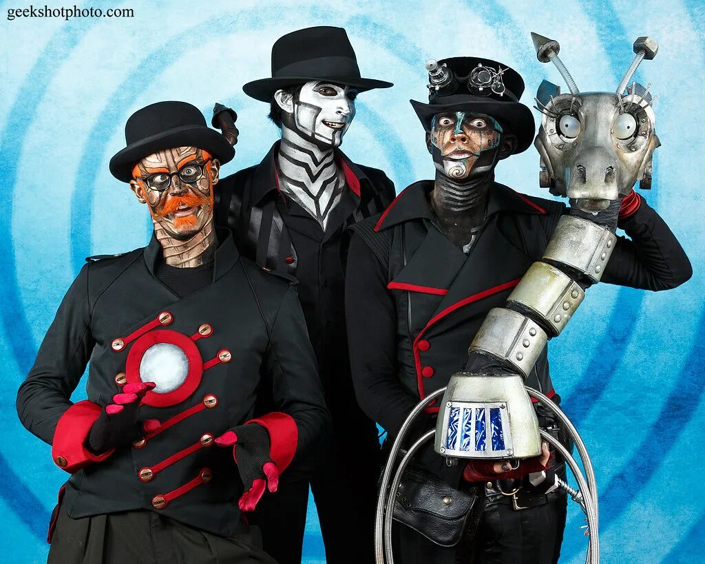 Steampowered. Группа Steam Powered Giraffe. Steam Powered Giraffe 2020. Майкл Филипп Рид Steam Powered Giraffe. Паровой Жираф группа.