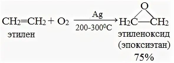Окисление этилена до этиленоксида. Эпоксидирование этилена реакция. Каталитическое окисление этилена реакция. Каталитическое окисление этилена