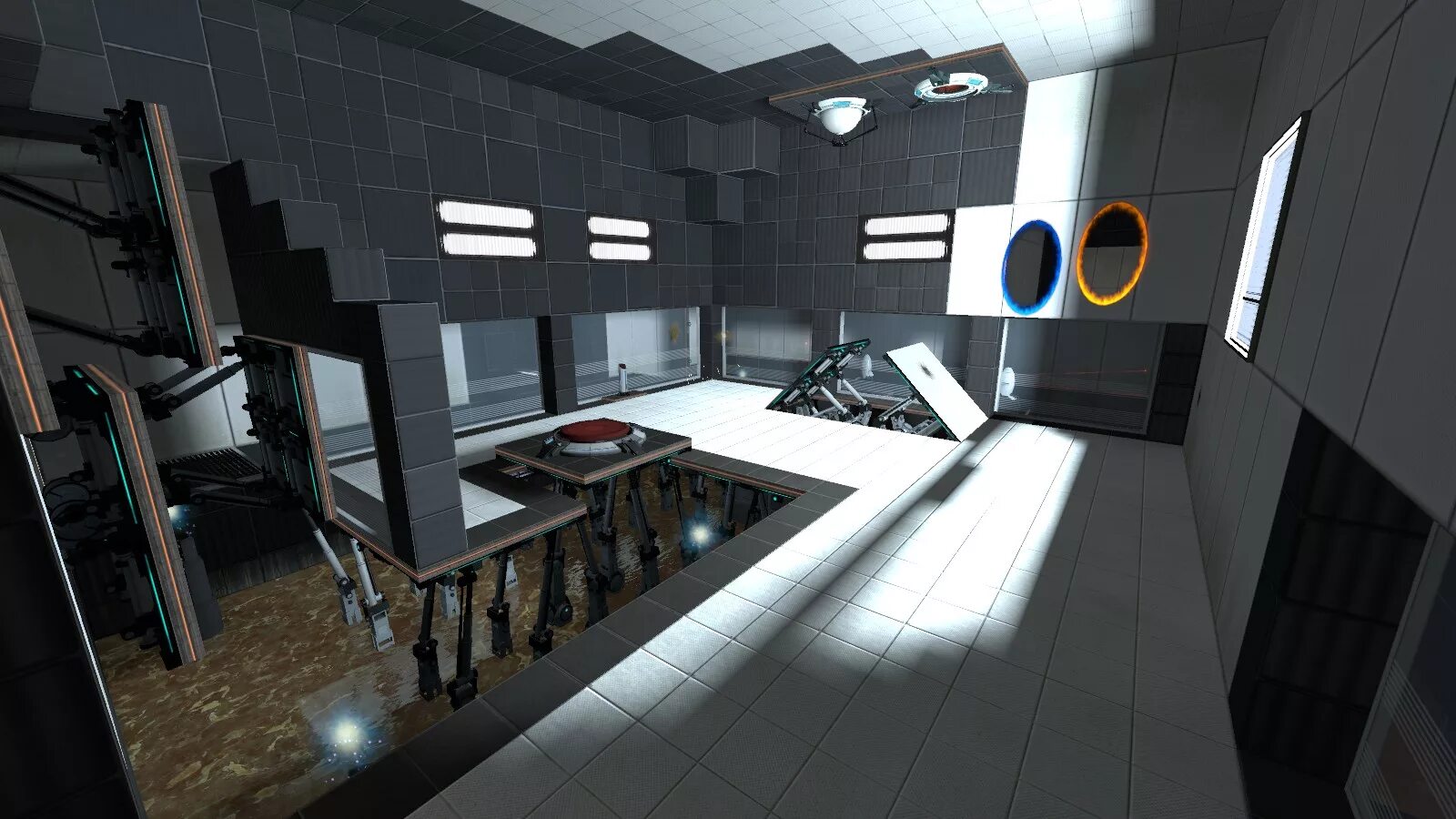 Портал других новостей. Portal 2 Test Chamber. Панели Portal 2. Test Chamber 00 Portal 2. Подземные бункеры Portal 2.