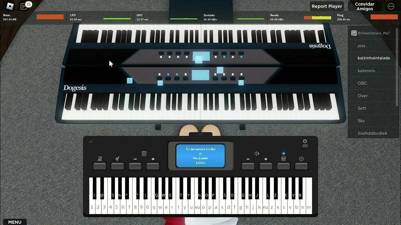 Roblox piano sheets