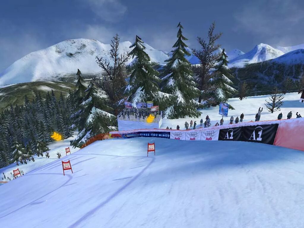 Ski_Racing_2005_featuring_Hermann_Maier. Ski Racing 2005. Игра лыжник. Игра про горные лыжи.