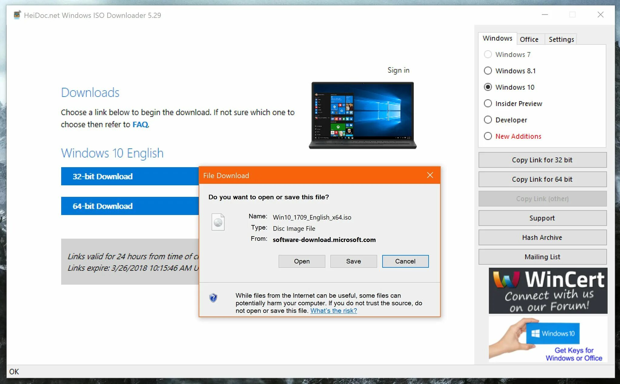 Window downloader. Window downloader