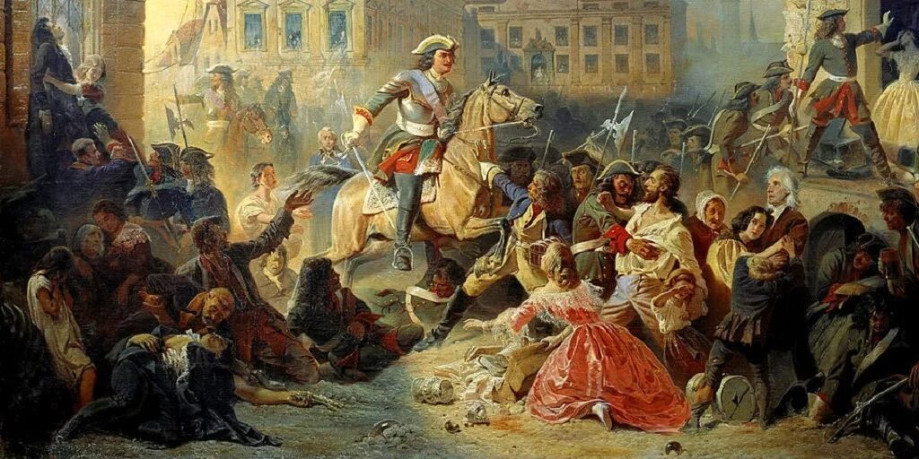 Картина 1700. Лондон 17 века река темза. Битва при клишове 1702. Картина 1700. Роберто бомпиани римский пир.