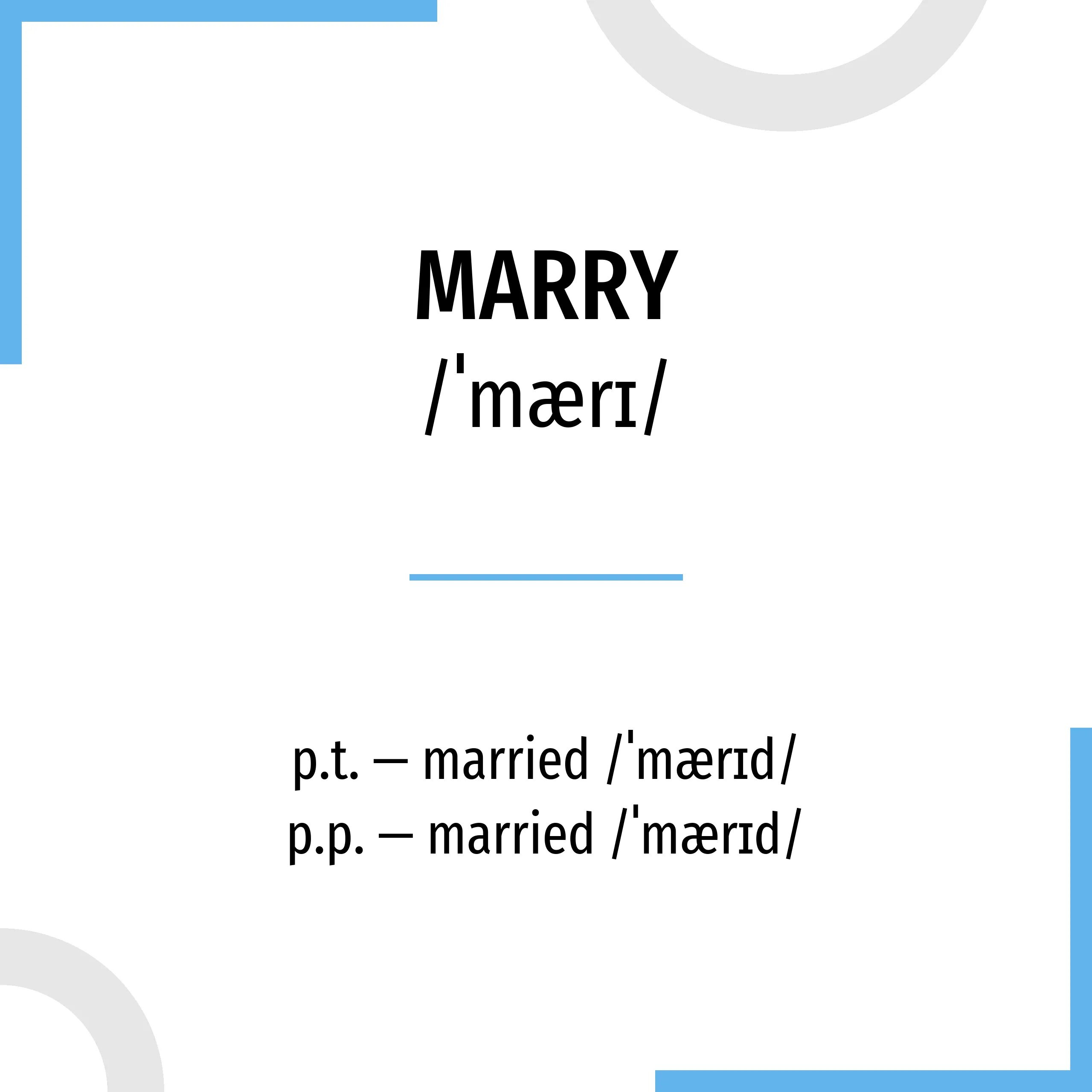 Marrying form