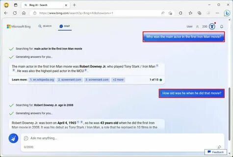 Как пользоваться bing chat