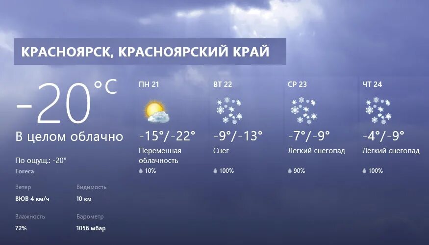 Дождь красноярск погода