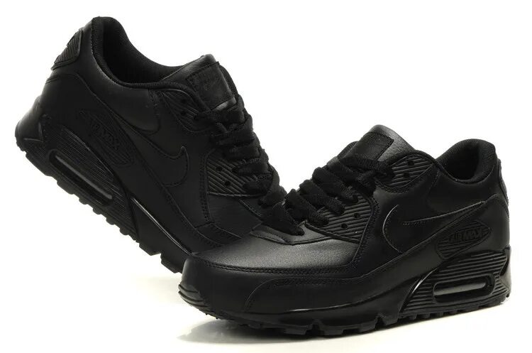 Nike Air Max 90 Leather Black. Nike Air Max 90 мужские кожаные. Nike Air Max черные. Nike Air Max 90 homme cuir. Купить кожаные кроссовки в интернете