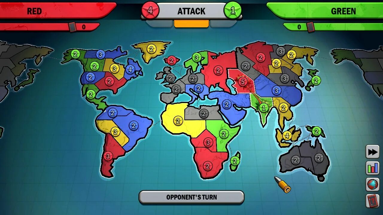 Игра risk Factions. Стратегии с захватом территорий.