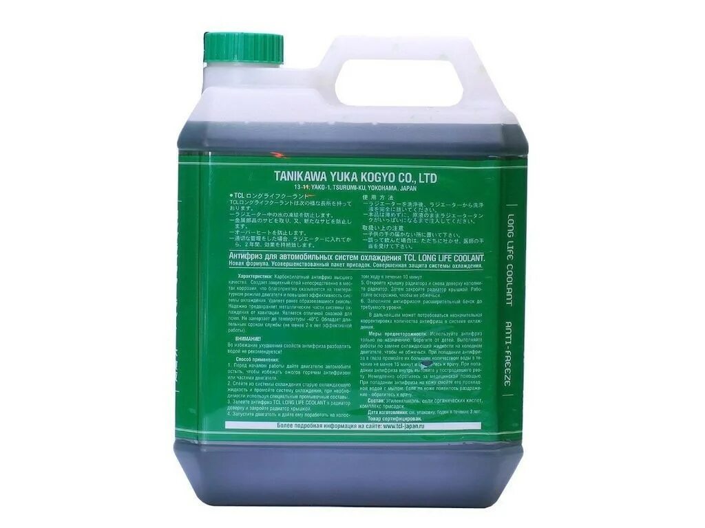 Антифриз TCL long Life Coolant -40c Green, 4л. TCL llc01243 жидкость охлаждающая 4л. "Long Life Coolant Green", зелёная. Антифриз TCL LLC -50c зеленый, 4 л. Антифриз TCL LLC (long Life Coolant) -50. Tcl long life coolant