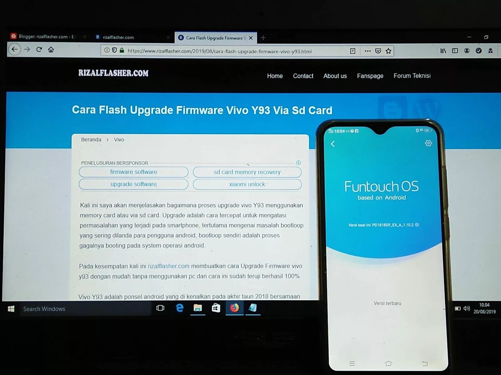 Flash upgrade