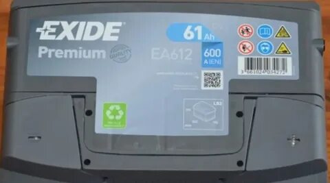 Exide premium ea612