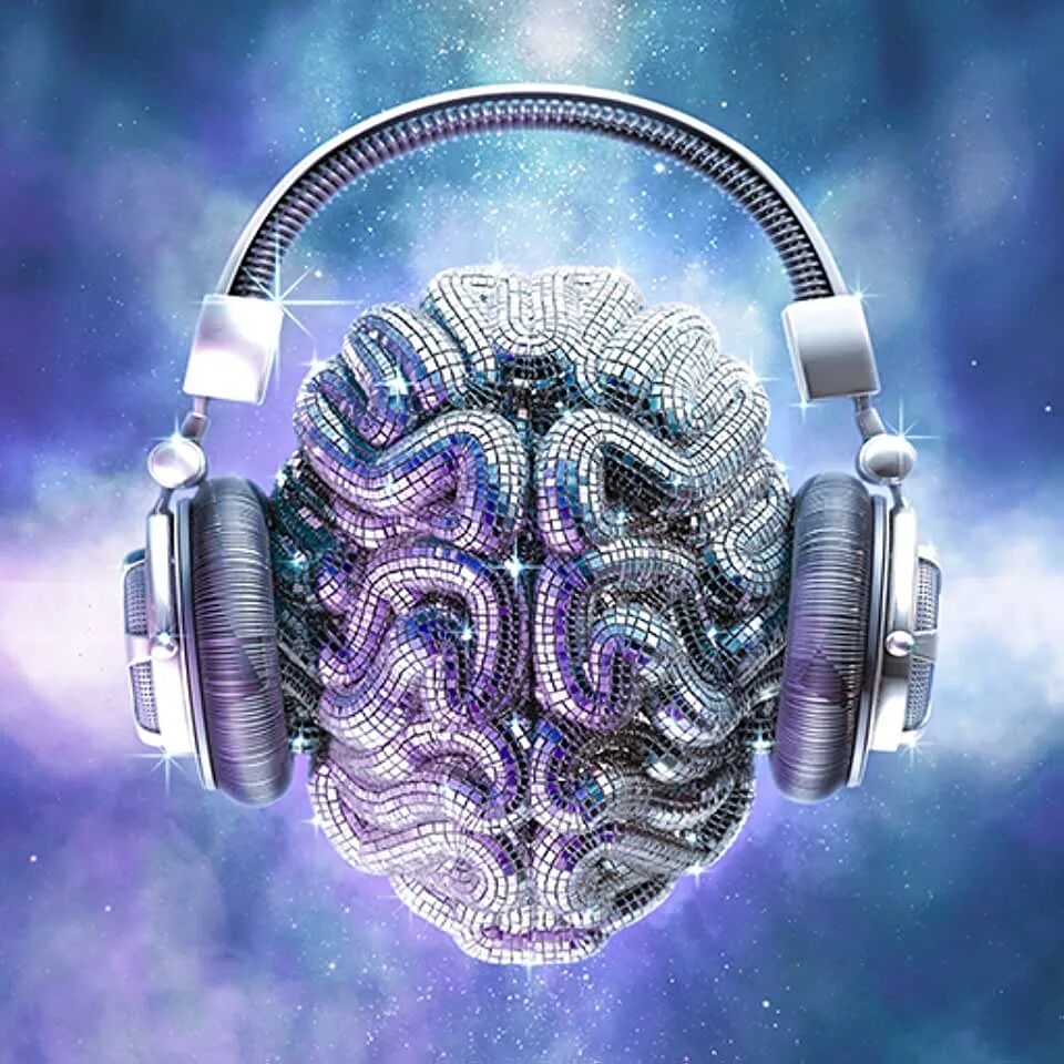 Слушать песню мозги мозг. Музыкальный мозг. Мозг в наушниках. Мозг в наушниках картинки. Расслабляющая музыка для мозга.
