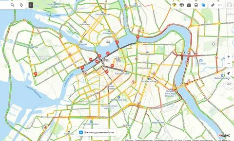 Маршрут движения спб