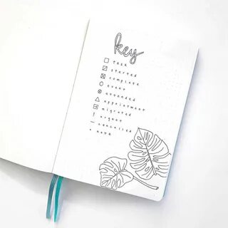 Our featured bullet journal key ideas.