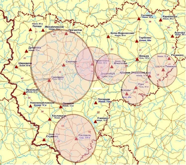 Карта ретрансляторов цифрового. Карта цифрового телевидения Смоленской области покрытия. Вышки цифрового телевидения Смоленской области. Цифровое Телевидение зона покрытия карта Смоленской области. Вышки цифрового телевидения в Новгородской области на карте.