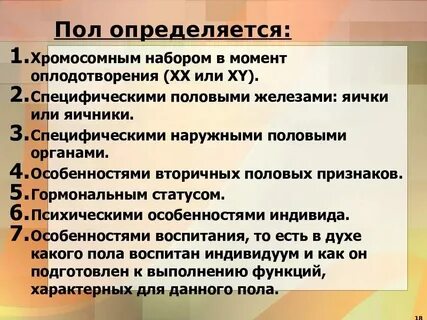 Почему пол зависит от отца