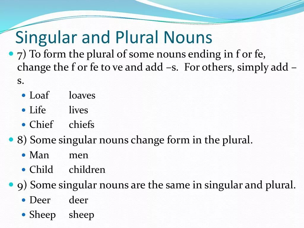 Change is the plural. Singular and plural nouns. plural and singular nouns в английском языке. singular plural правило.