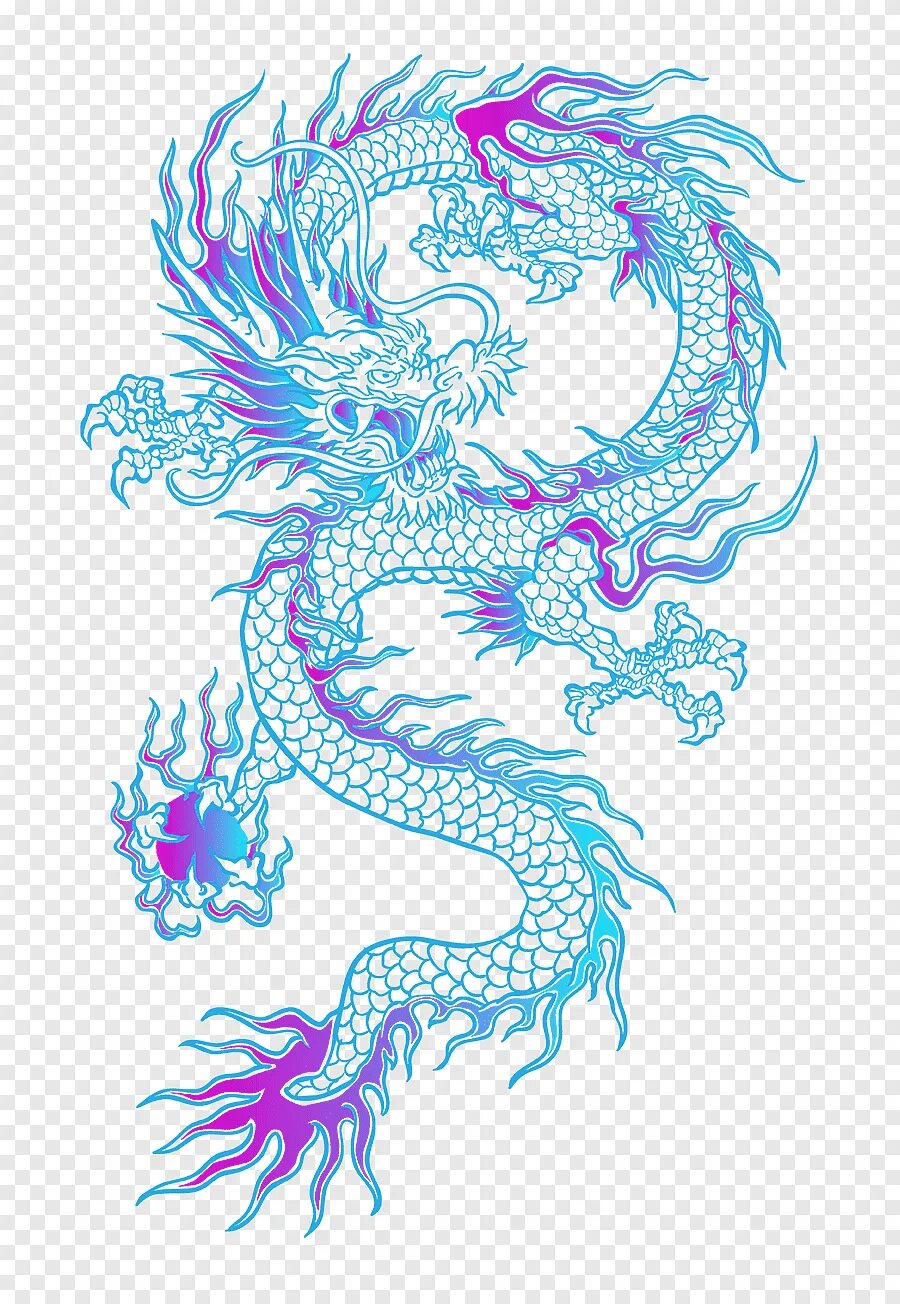 Дракон 2024 пнг. Лазурный дракон Цинлун. Чайна Дрэгон. Китайский дракон. Голубой китайский дракон.
